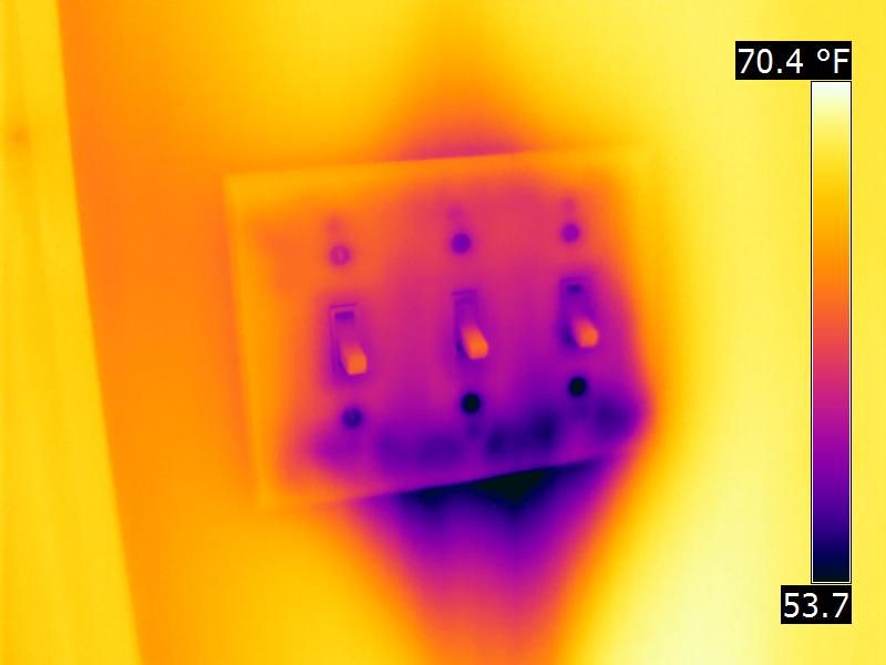 Thermal imaging of electrical issue